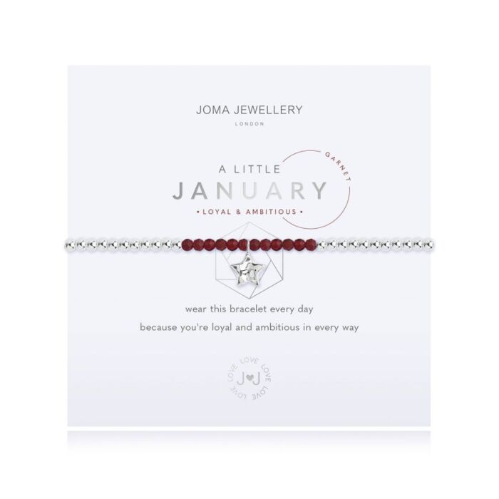 Joma Jewellery - A Little Birthstone January - Garnet